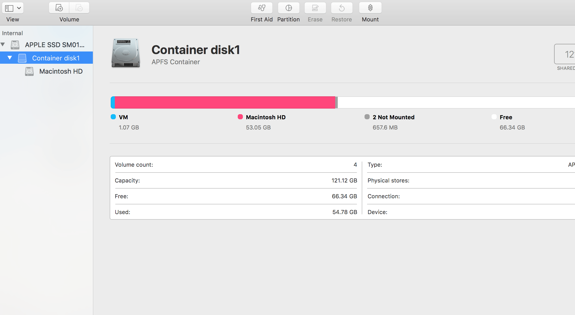 how to delete container disk1 please give… Apple Community