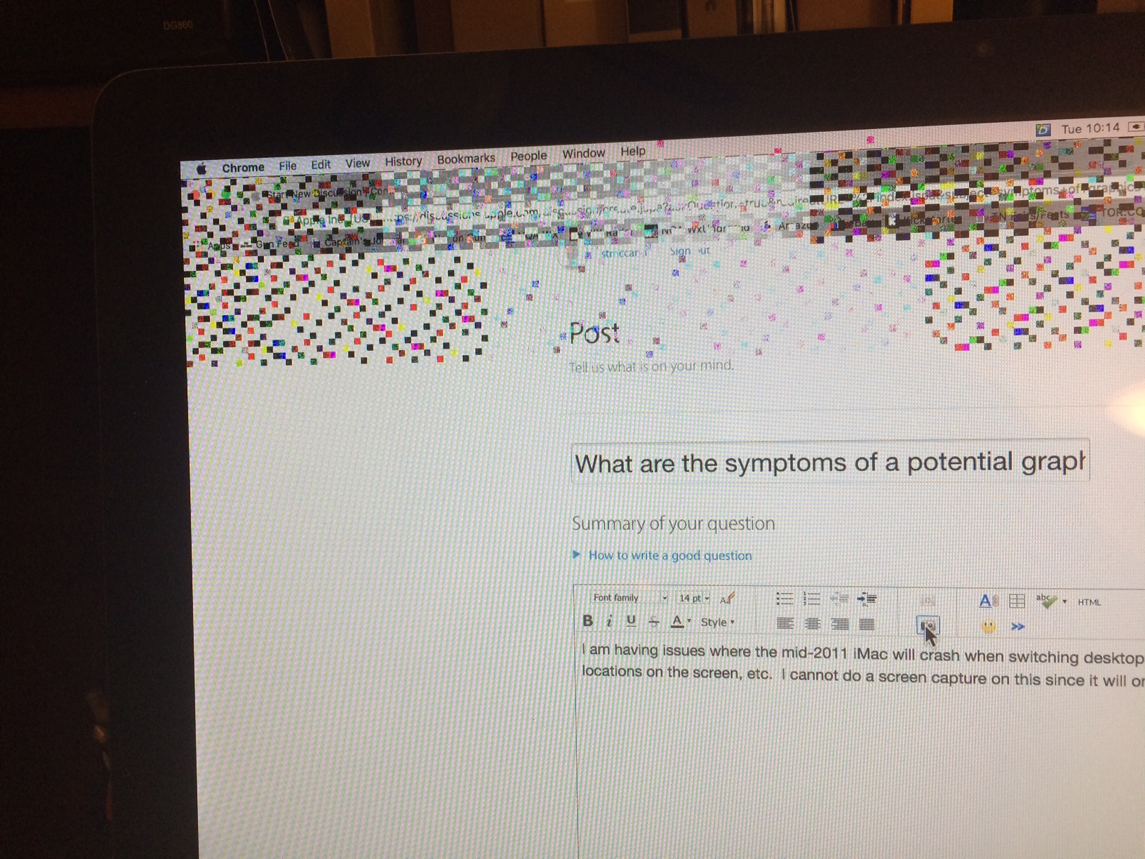 What are the symptoms of a potential grap… Apple Community