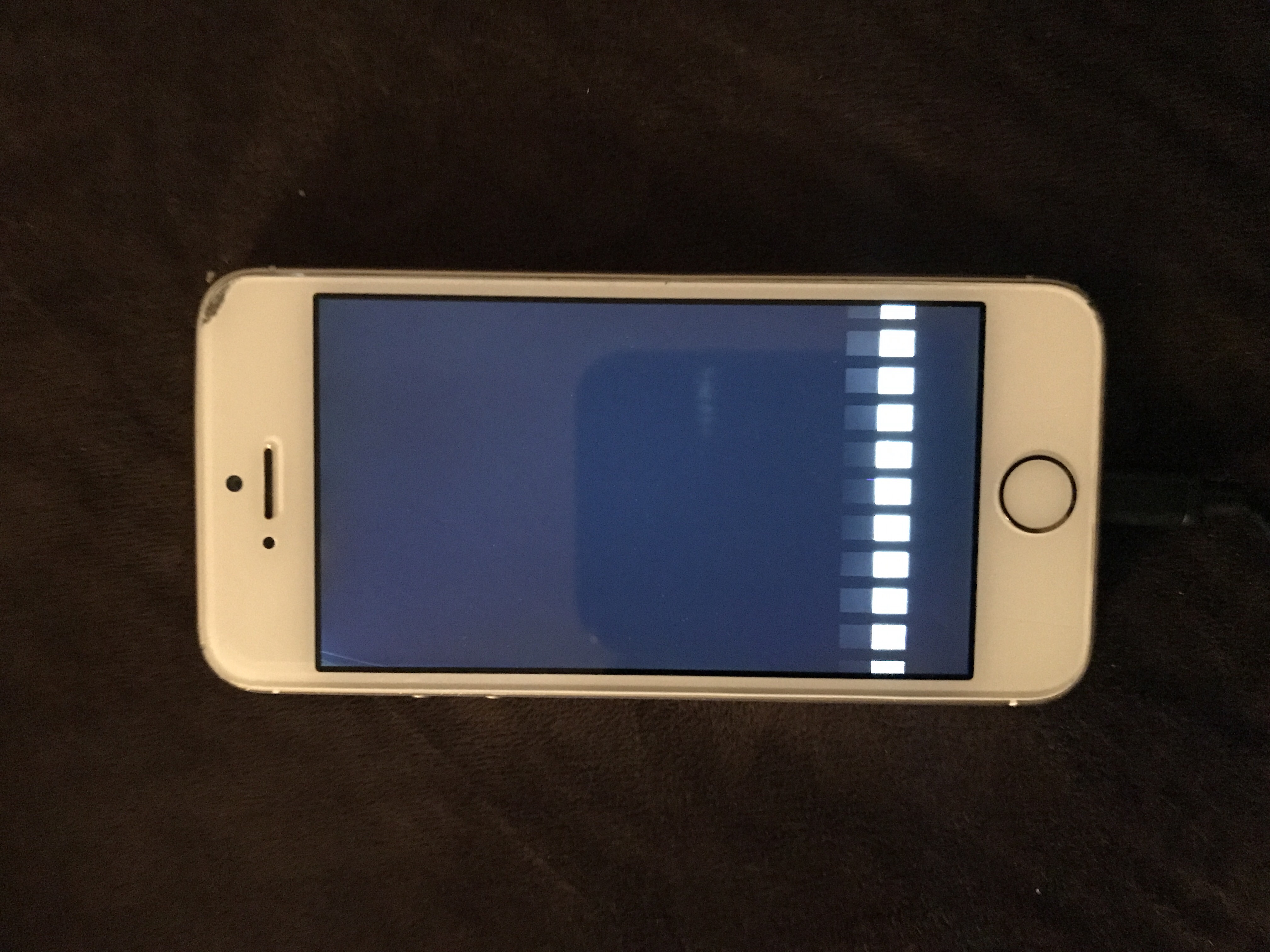 Black screen with white bars Apple Community