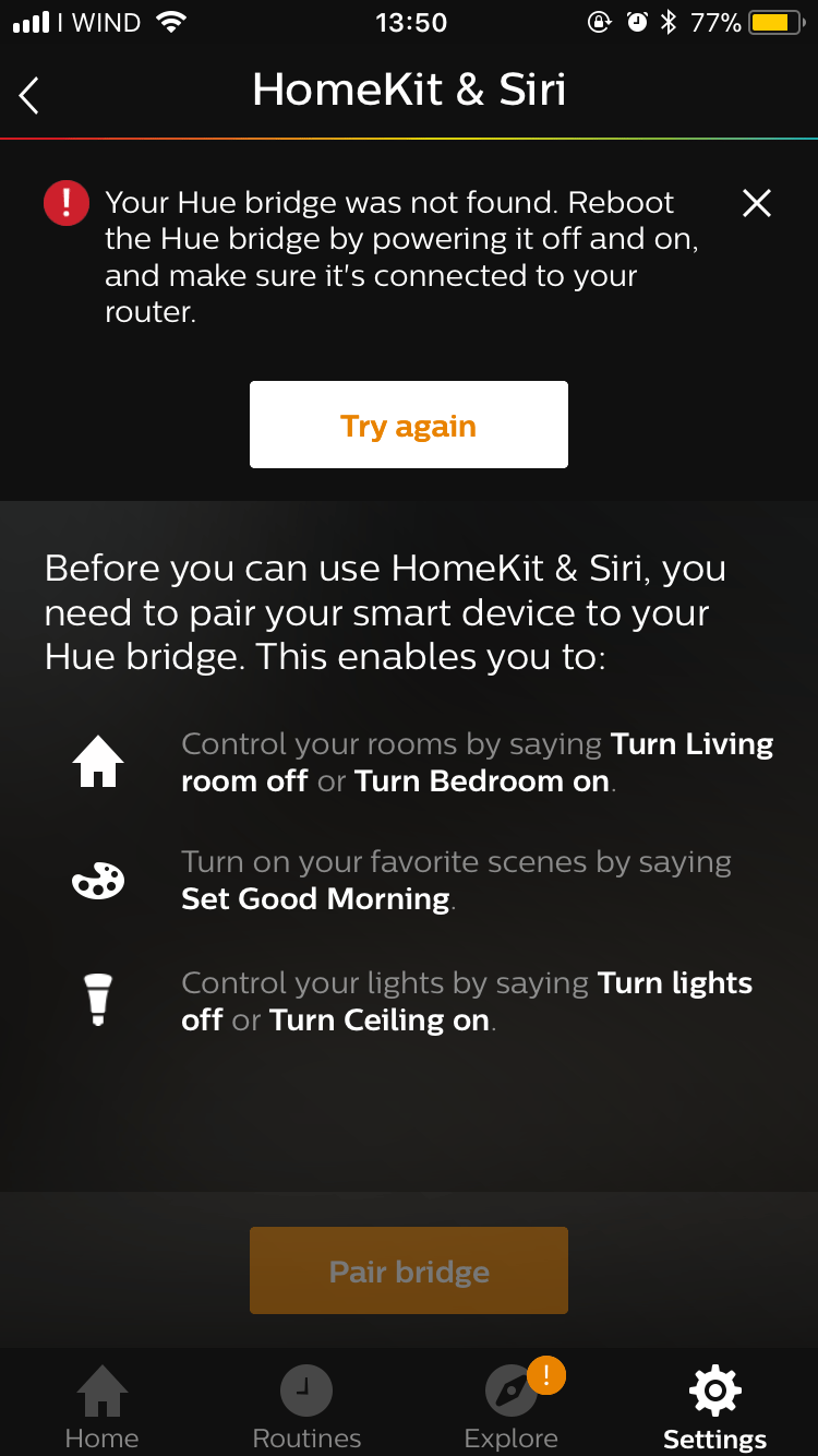 Philips Hue Not Connect To Siri Apple Community