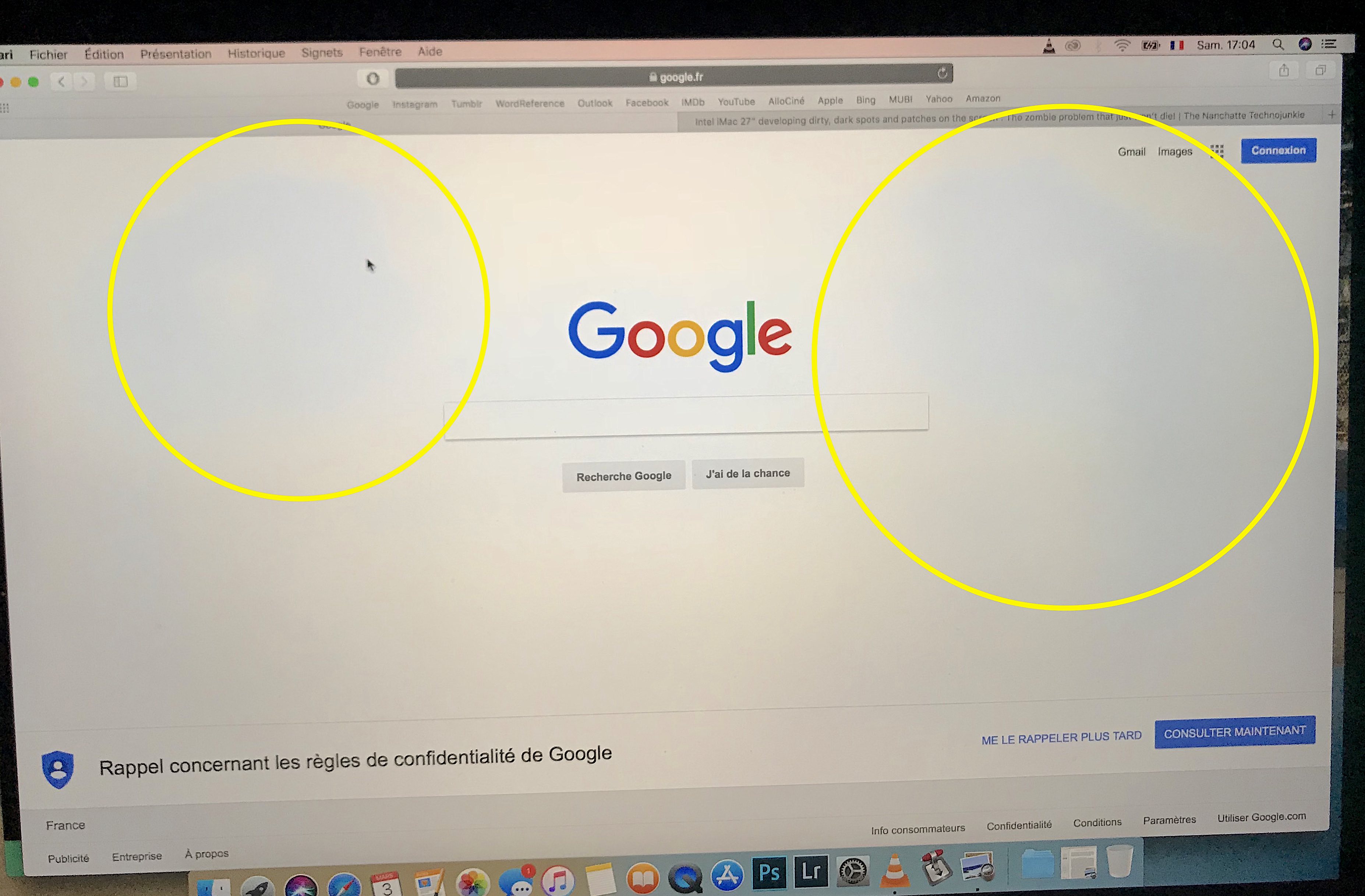 Bluish spots on my MacBook Pro screen Apple Community