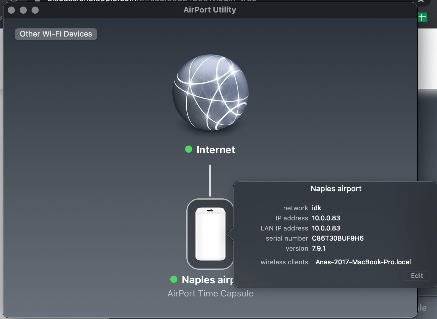 Time Capsule Password Error Apple Community