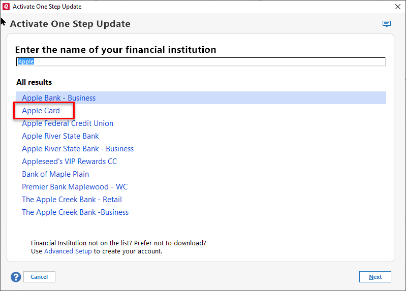 Can you download Apple Card activity to Q… Apple Community