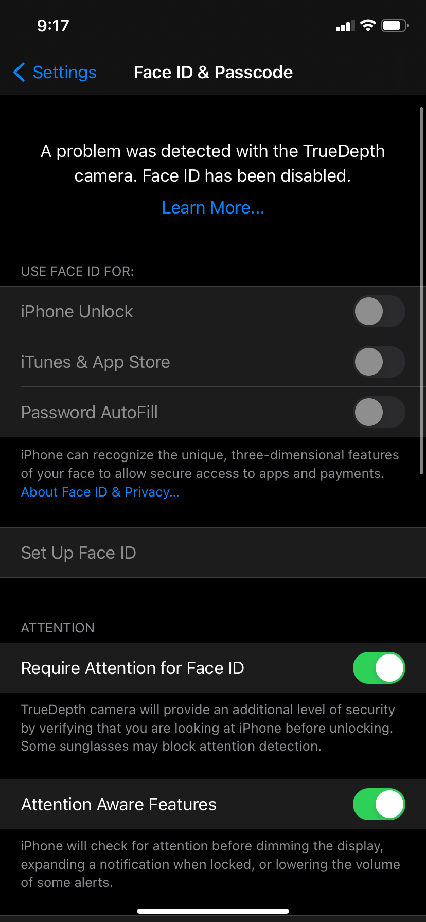 My face id not working Apple Community