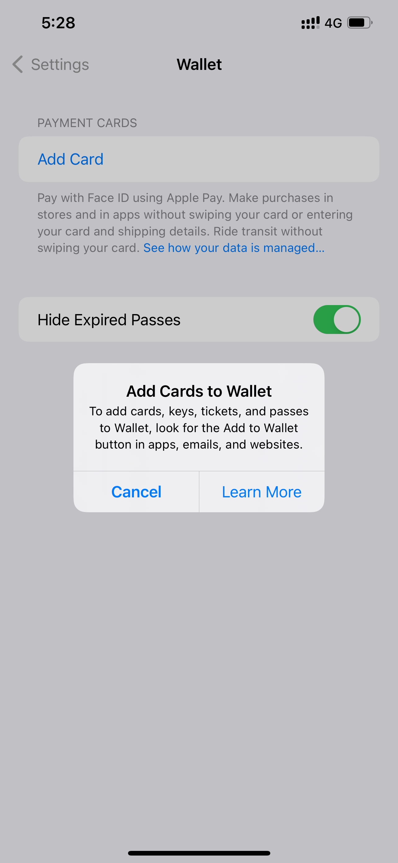I can’t add card Apple Community