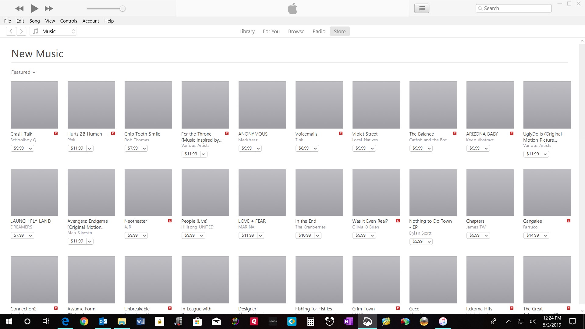 All iTunes Store Album Covers are Grayed … Apple Community