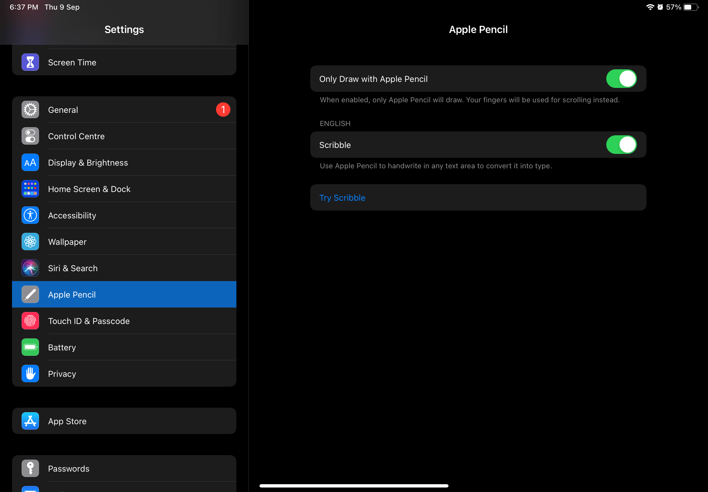 Apple pencil double tap settings Apple Community