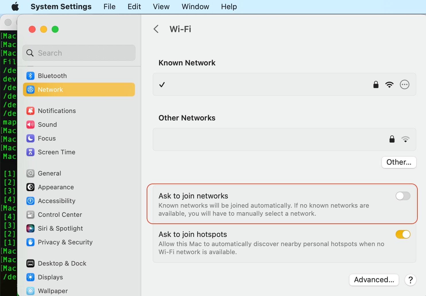 How to unsync wifi settings between mac a… Apple Community