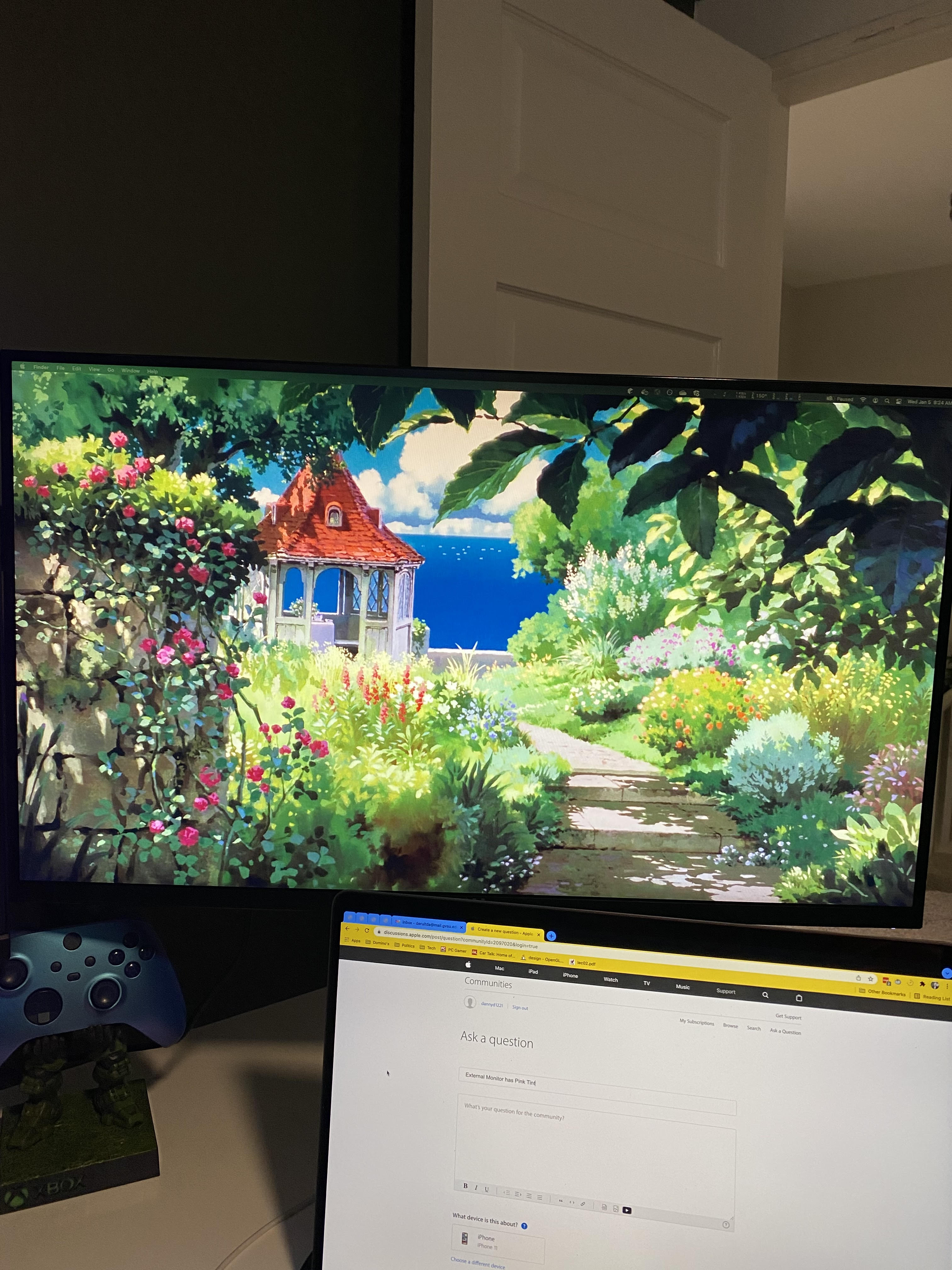 External Monitor has Pink Tint Apple Community