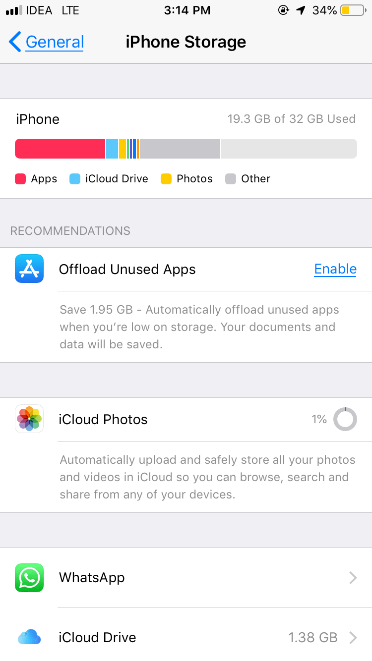 Storage space running out Apple Community