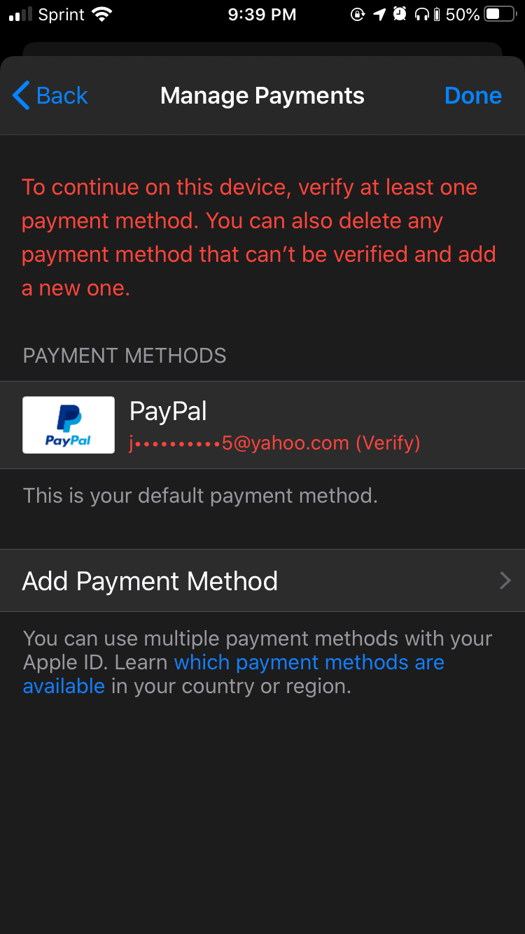 How to verify PayPal???? Apple Community