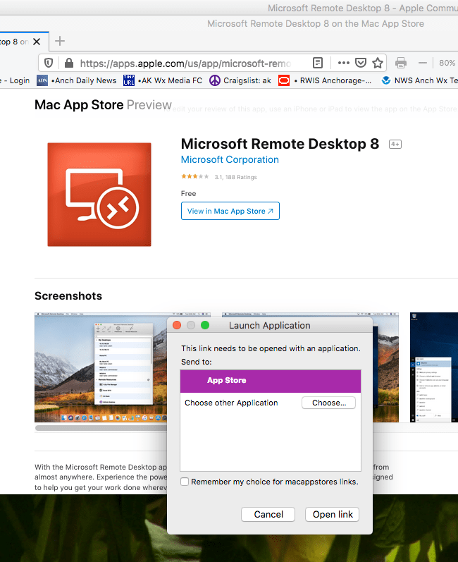 Microsoft Remote Desktop 8 Apple Community