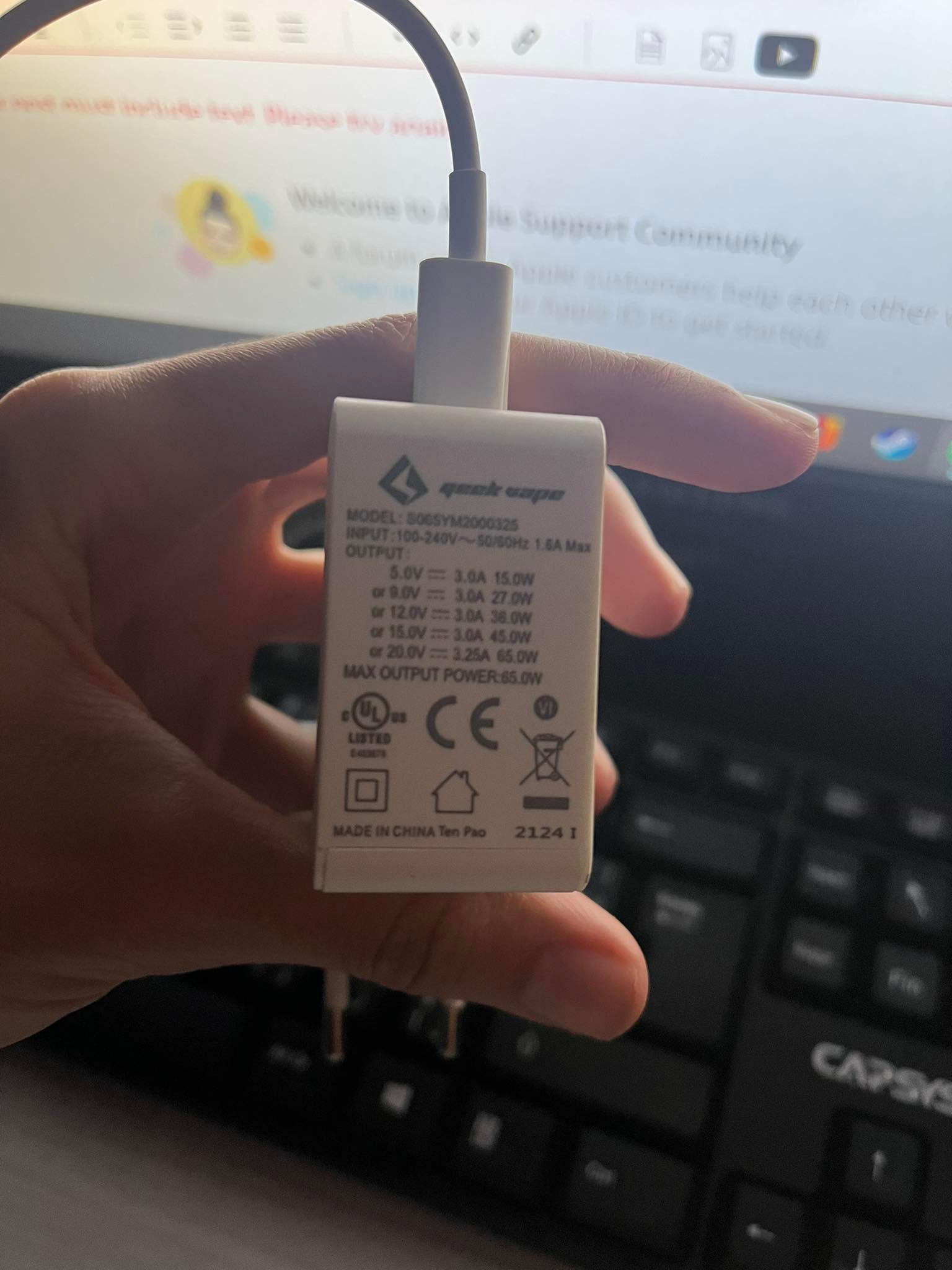 Can I charge my iPhone 13 with 65w adapte… Apple Community