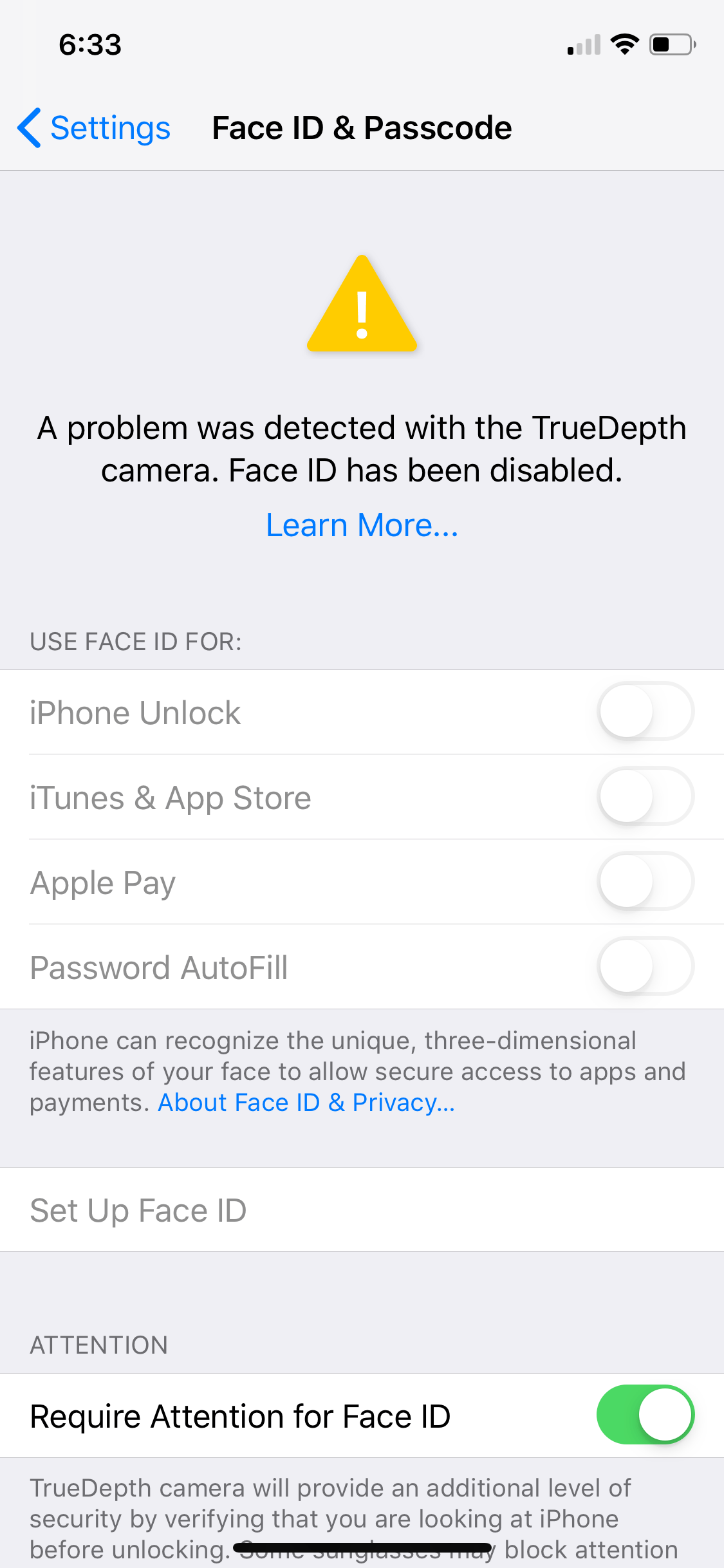 TrueDepth camera Face ID doesn’t work Apple Community