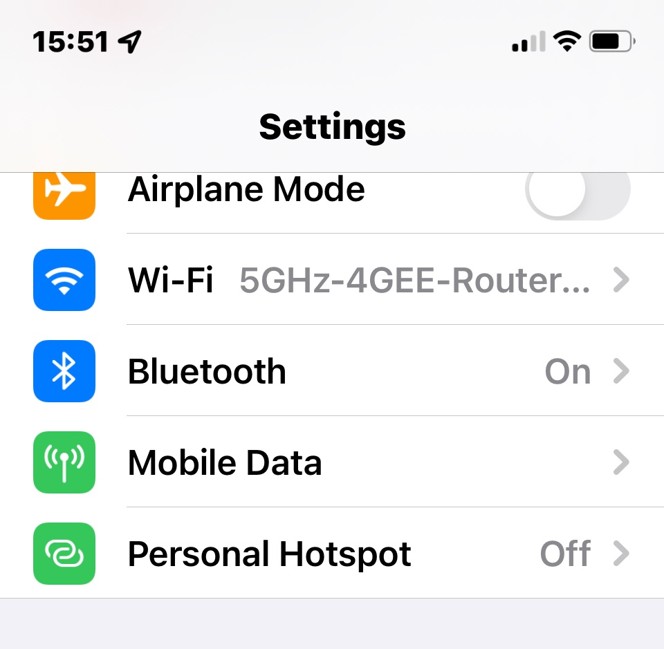 Personal hotspot option is not showing in… Apple Community