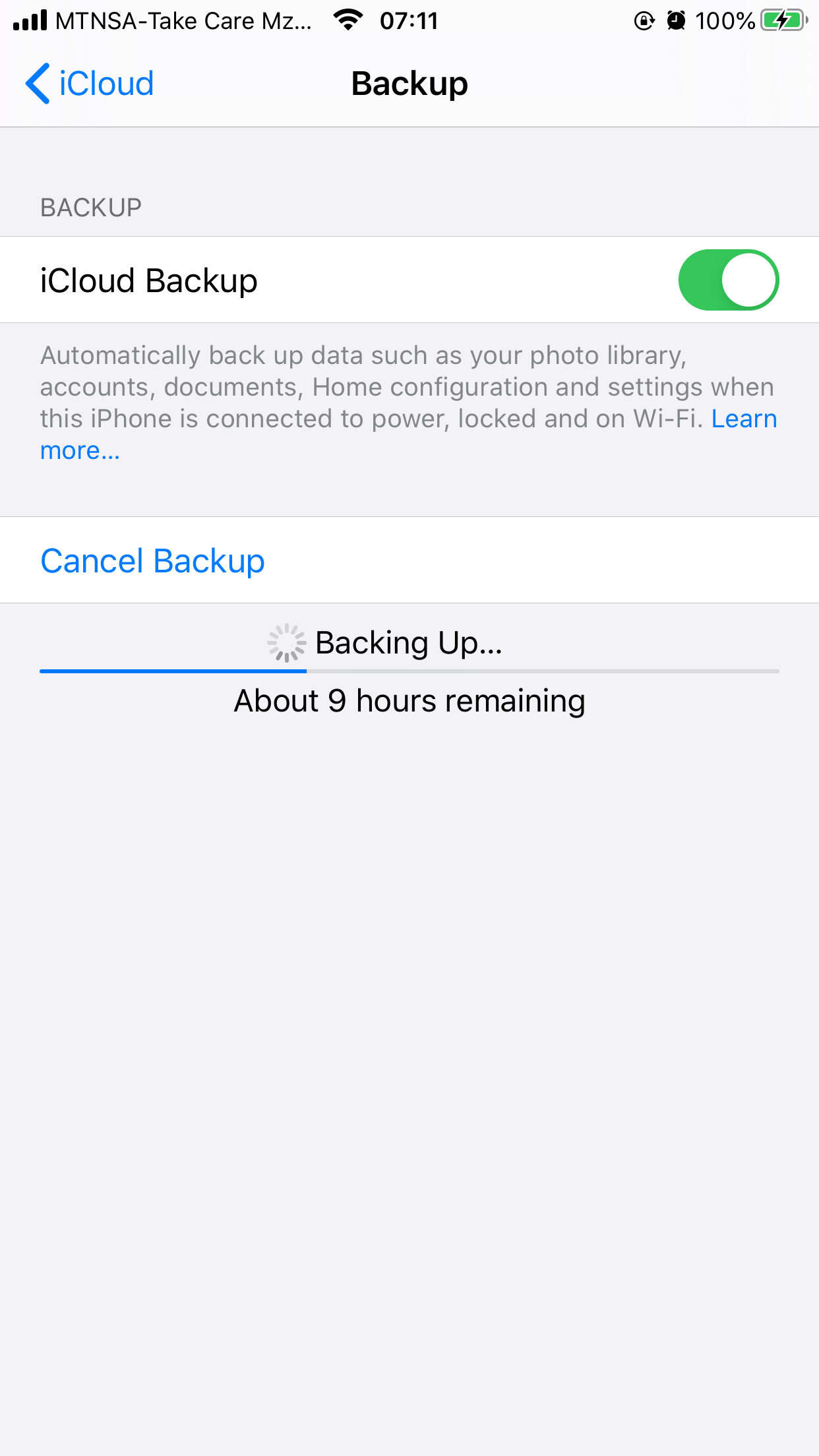How long does it take to back up? - Apple Community