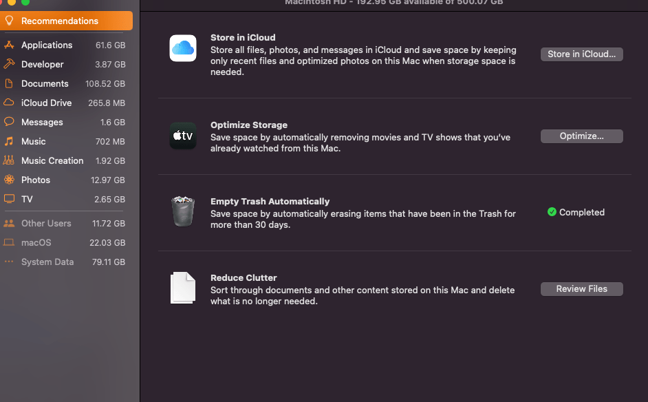 How do I free up purgeable space on my Ma… Apple Community