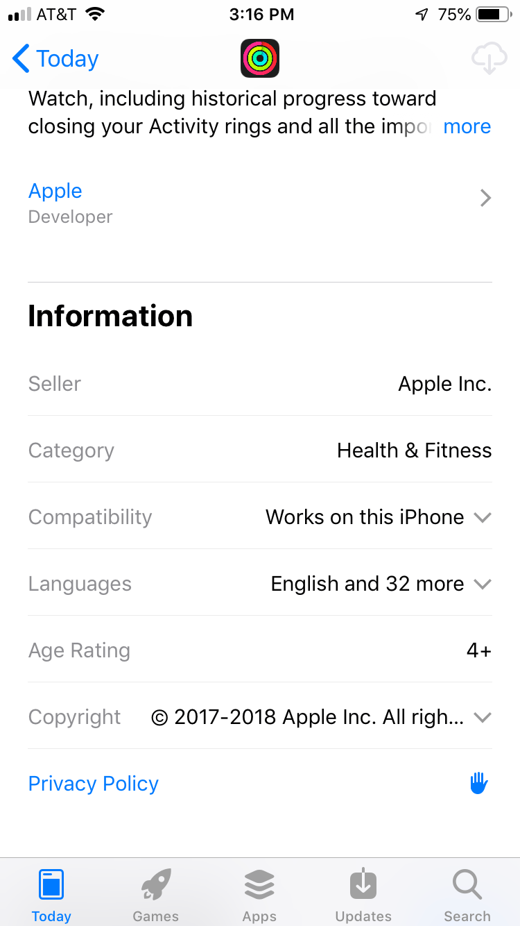 Cannot download activity app to iPhone Apple Community