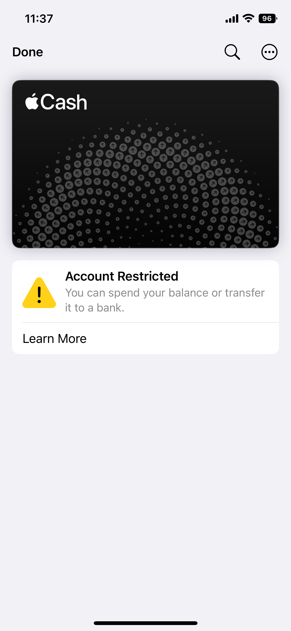 my apple wallet says that i am restricted… Apple Community