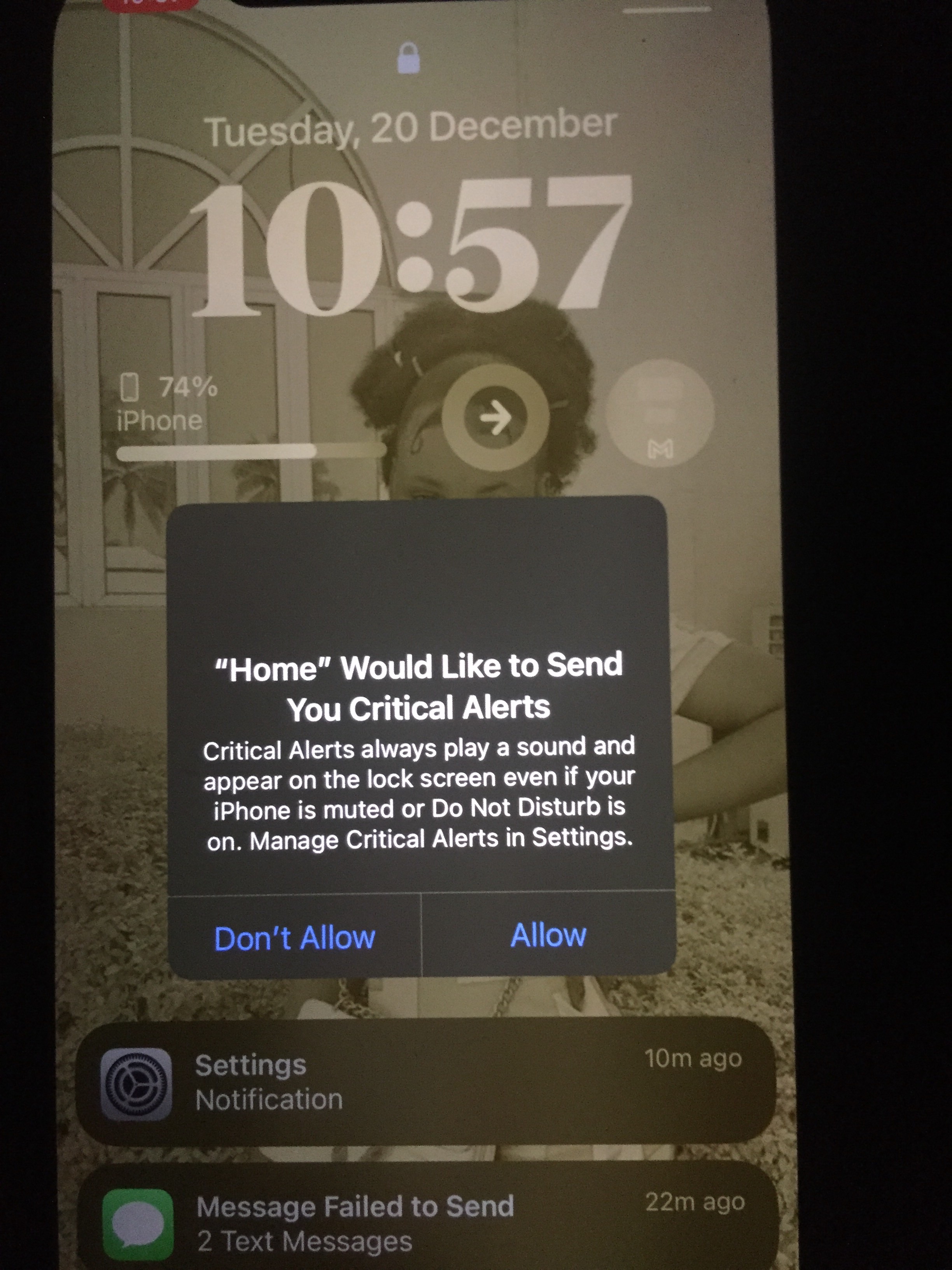 iPhone stuck on Home Critical Alerts Apple Community