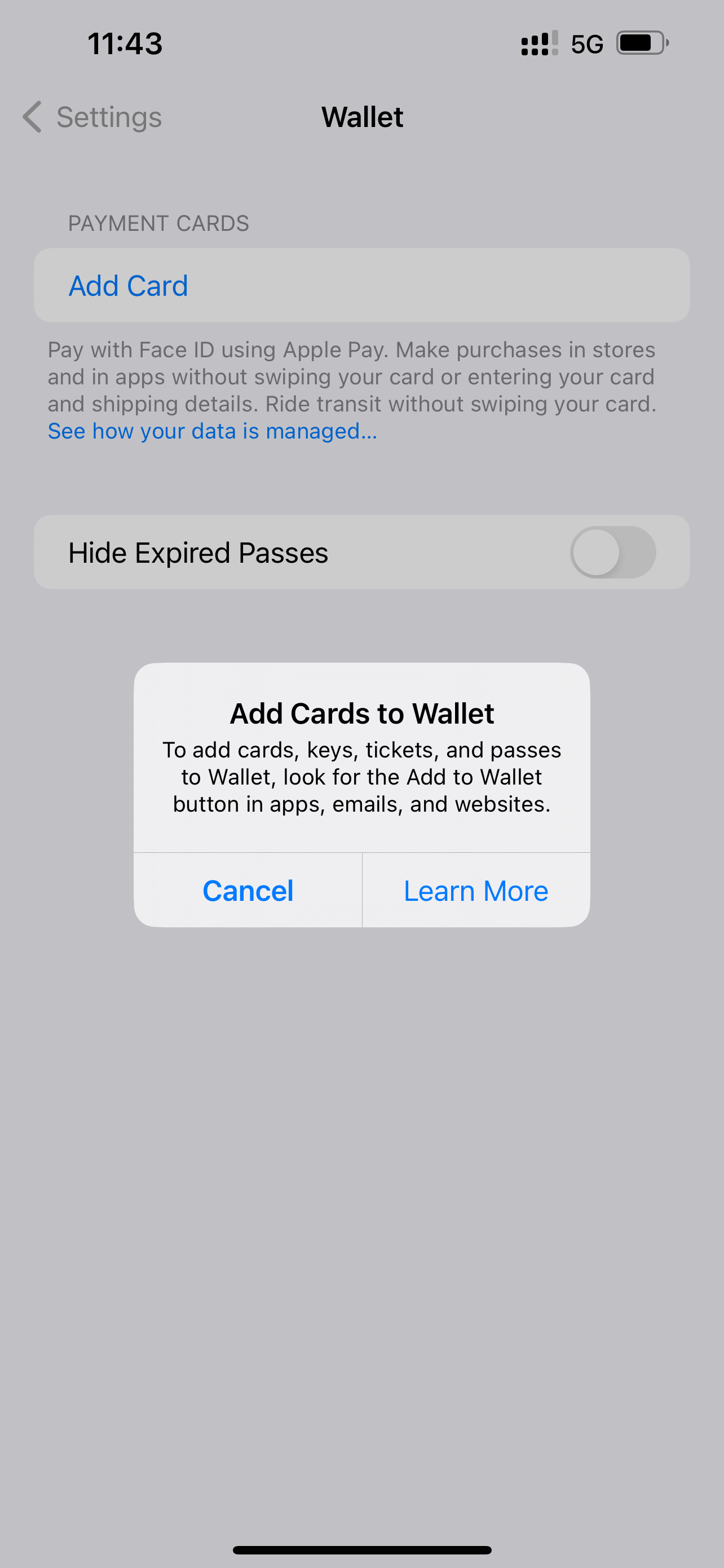 Wallet Add card button is not functioning… Apple Community