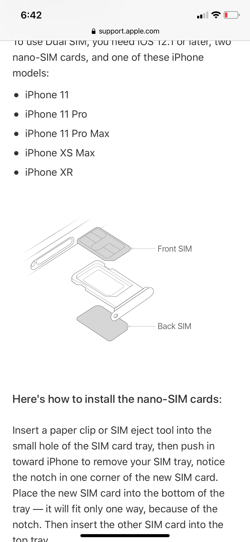 How can i use two sim card on my iphone11? Apple Community