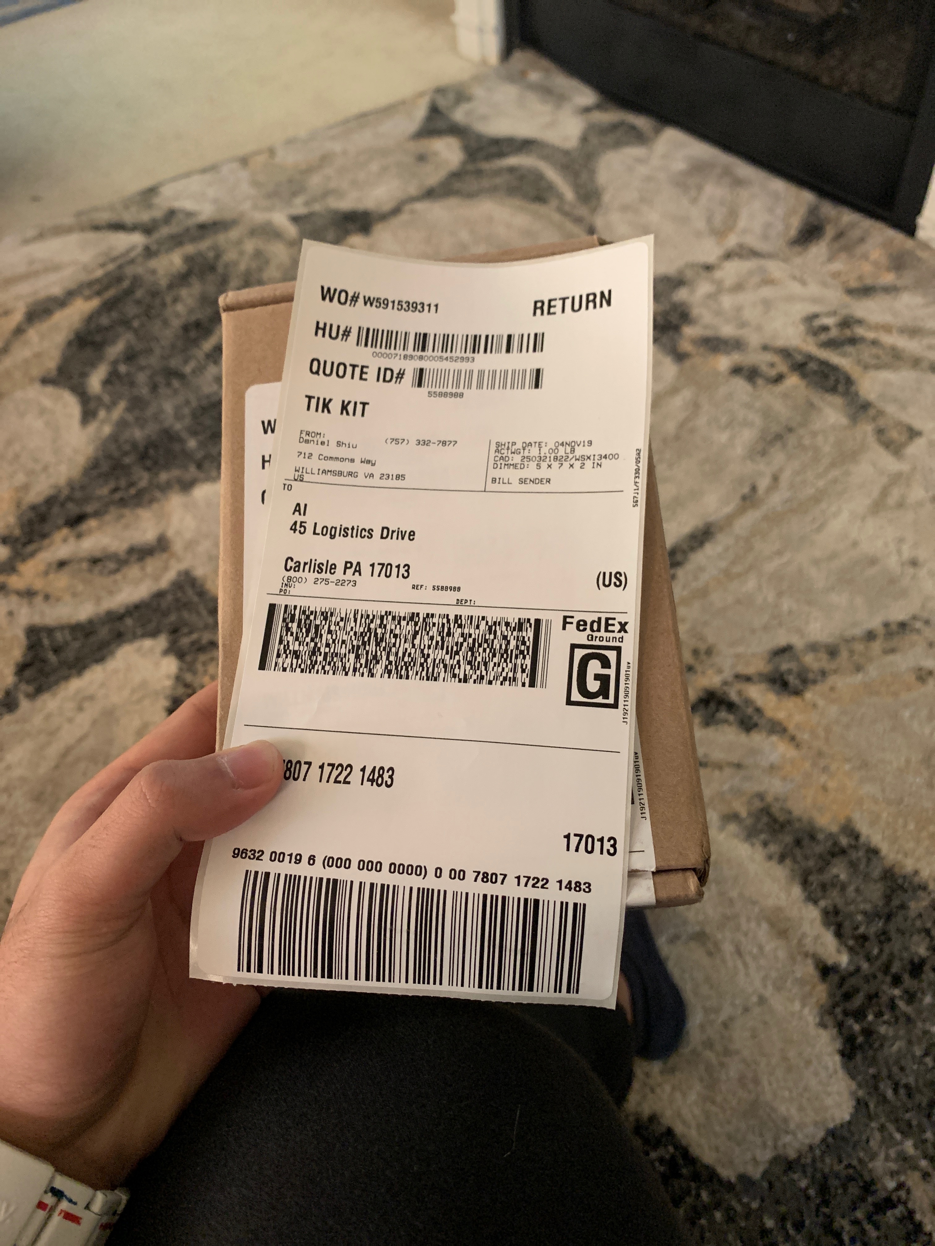 How to mail the trade in box Apple Community