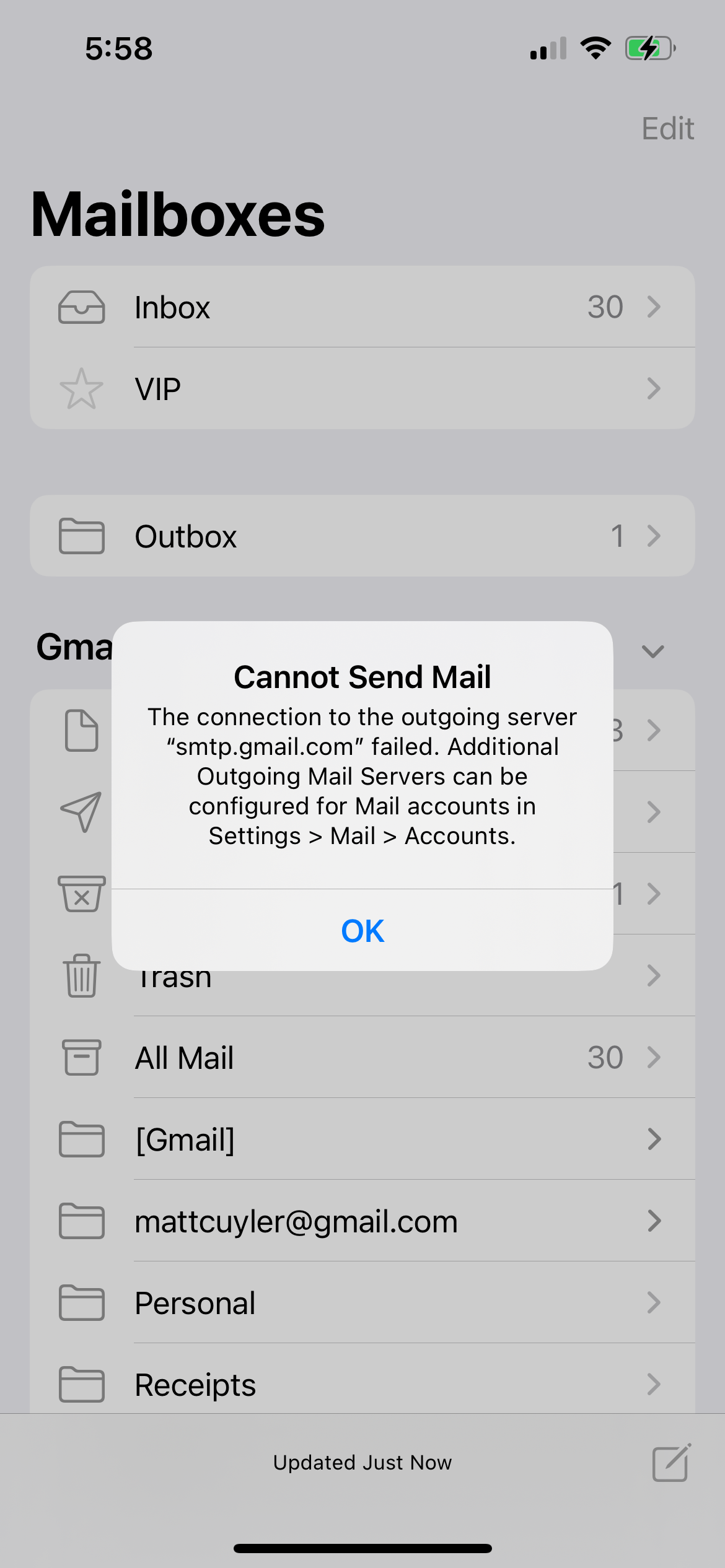 Email not sending on iPhone Apple Community