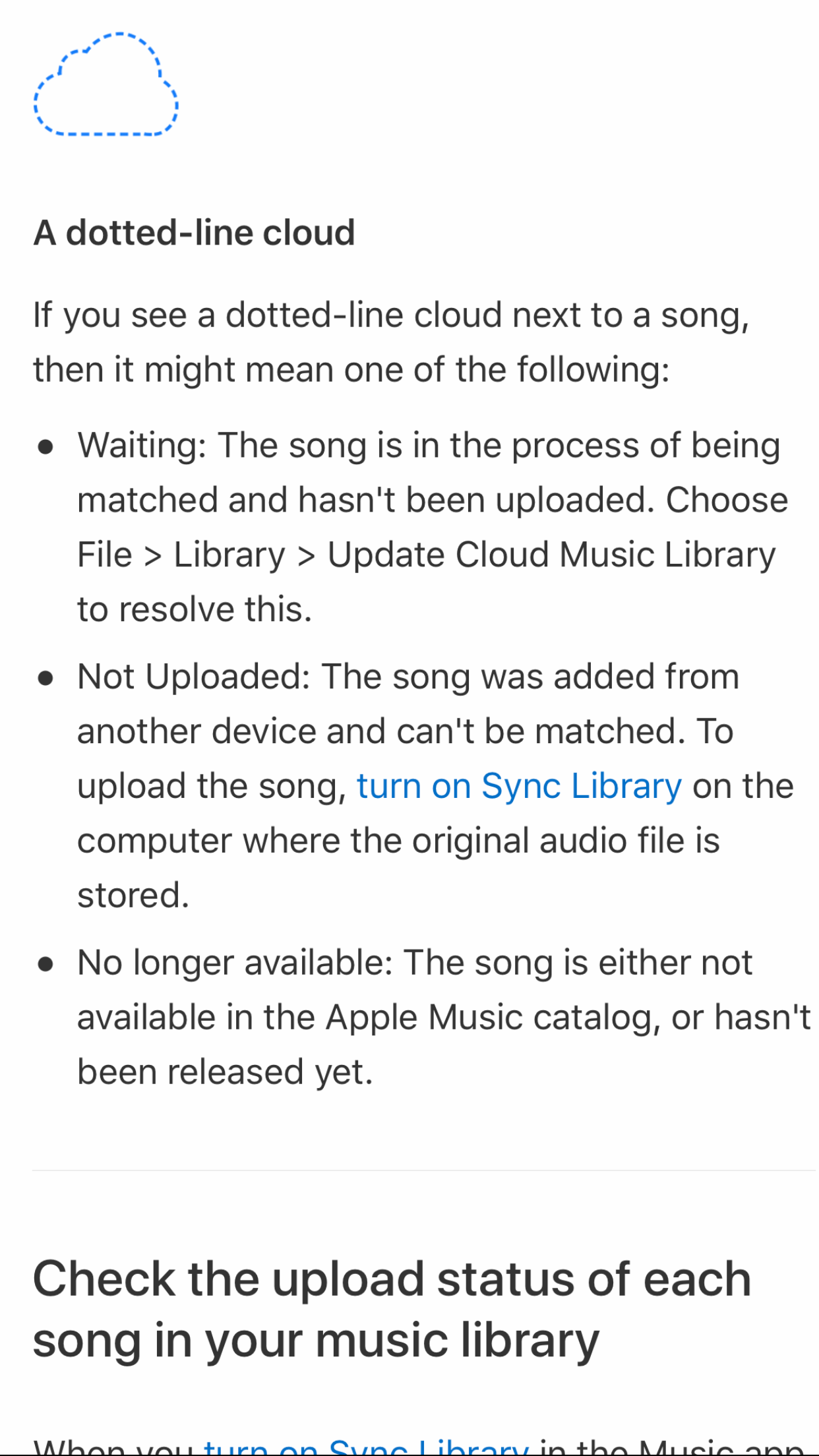 cloud music library Apple Community