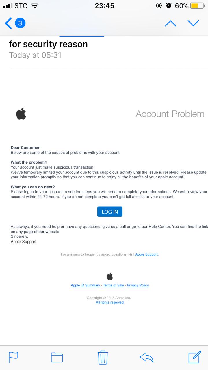 Is this email fake or real? Apple Community