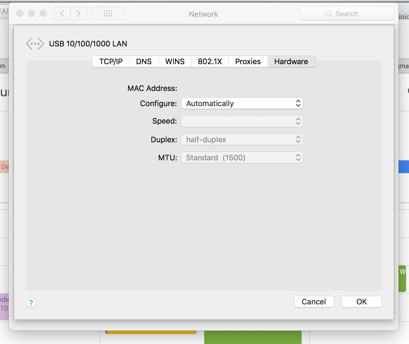 MAC address for missing Apple Community