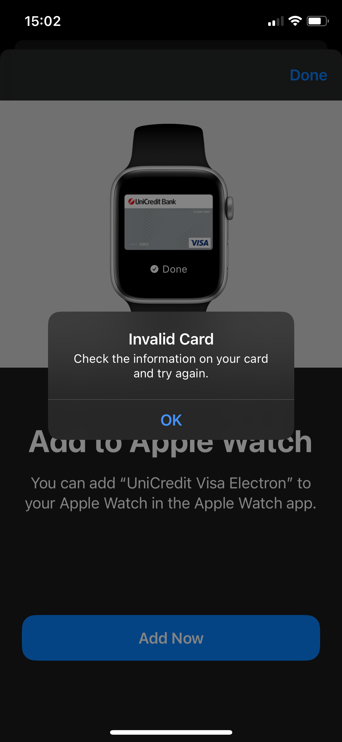 I cant manage to have my debit card on bo… Apple Community
