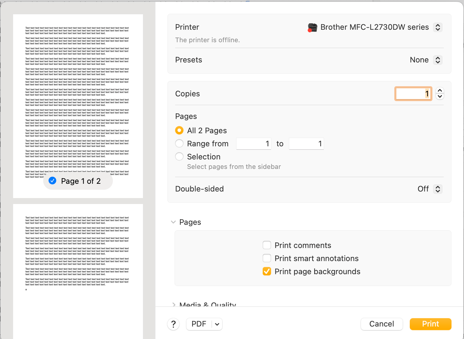 Doublesided printing mode grayed out Apple Community