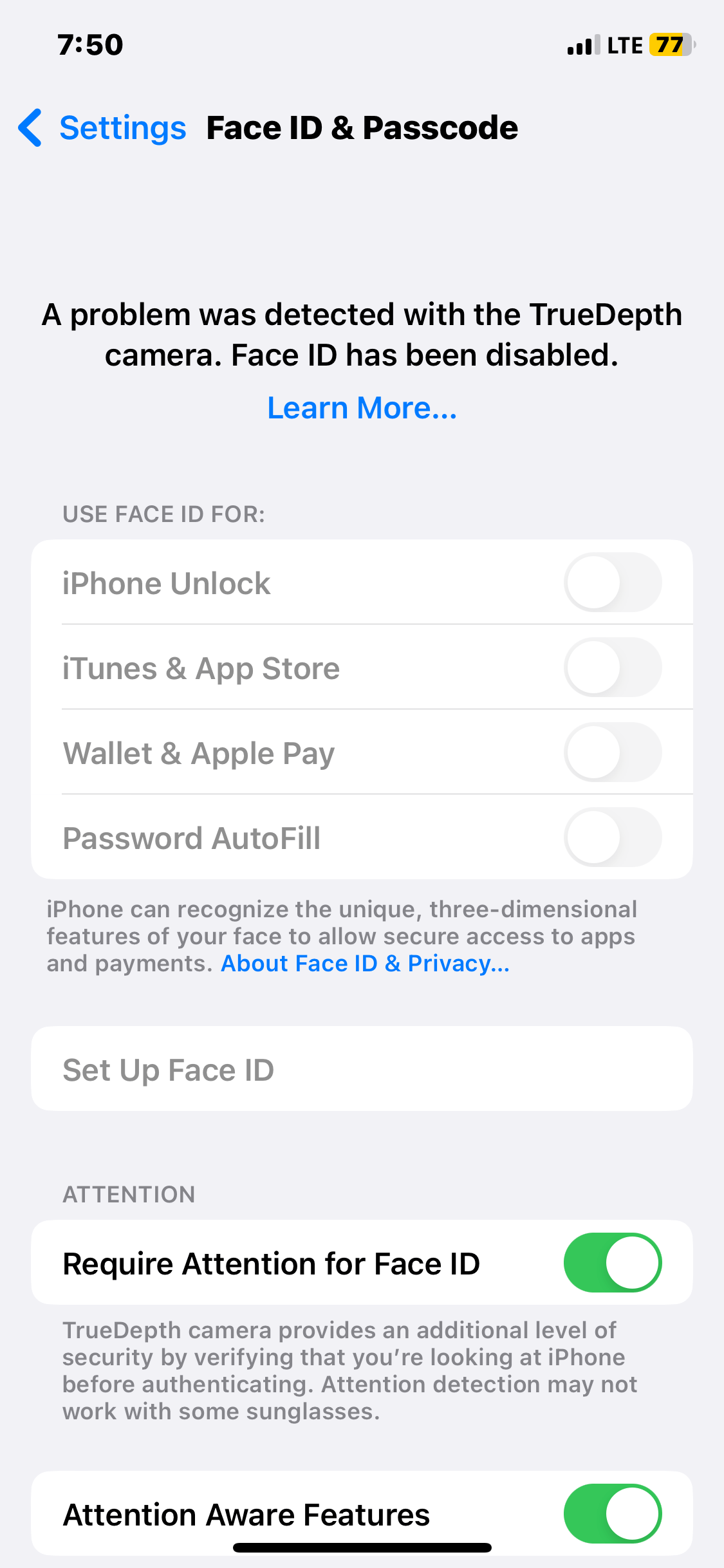 Where is my Face ID not working again Apple Community
