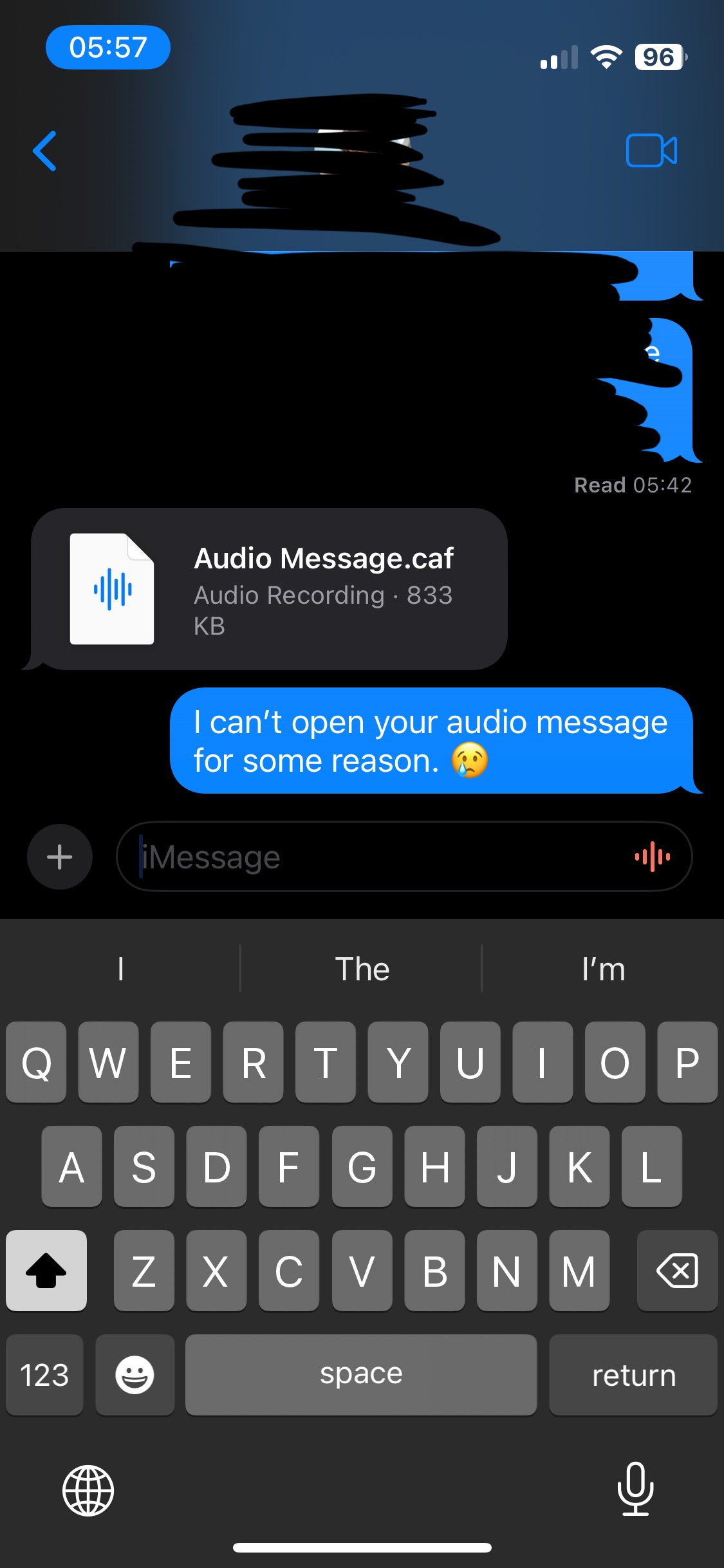 Can’t open .caf audio file in iMessage Apple Community
