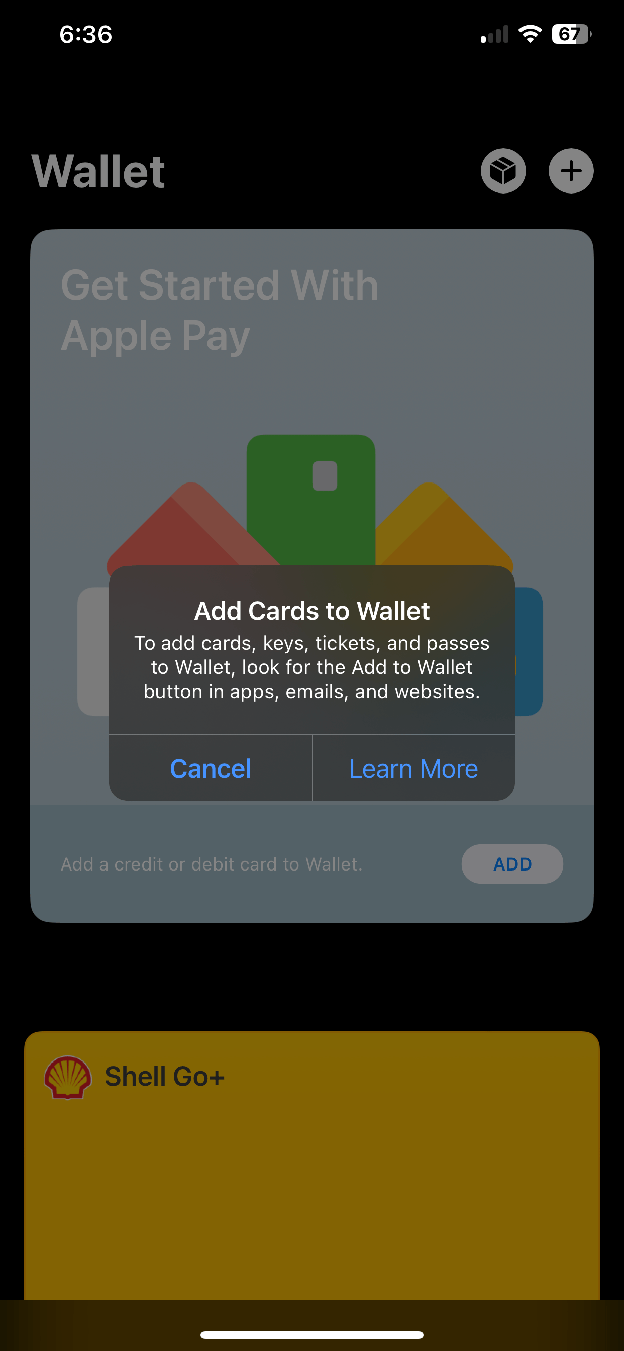 I can’t add a debit or credit card in wal… Apple Community