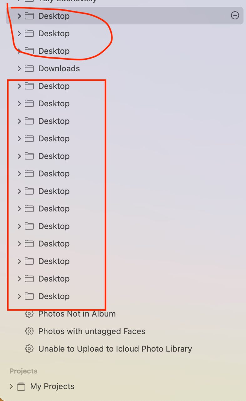 Many Desktop Folders How to avoid Apple Community