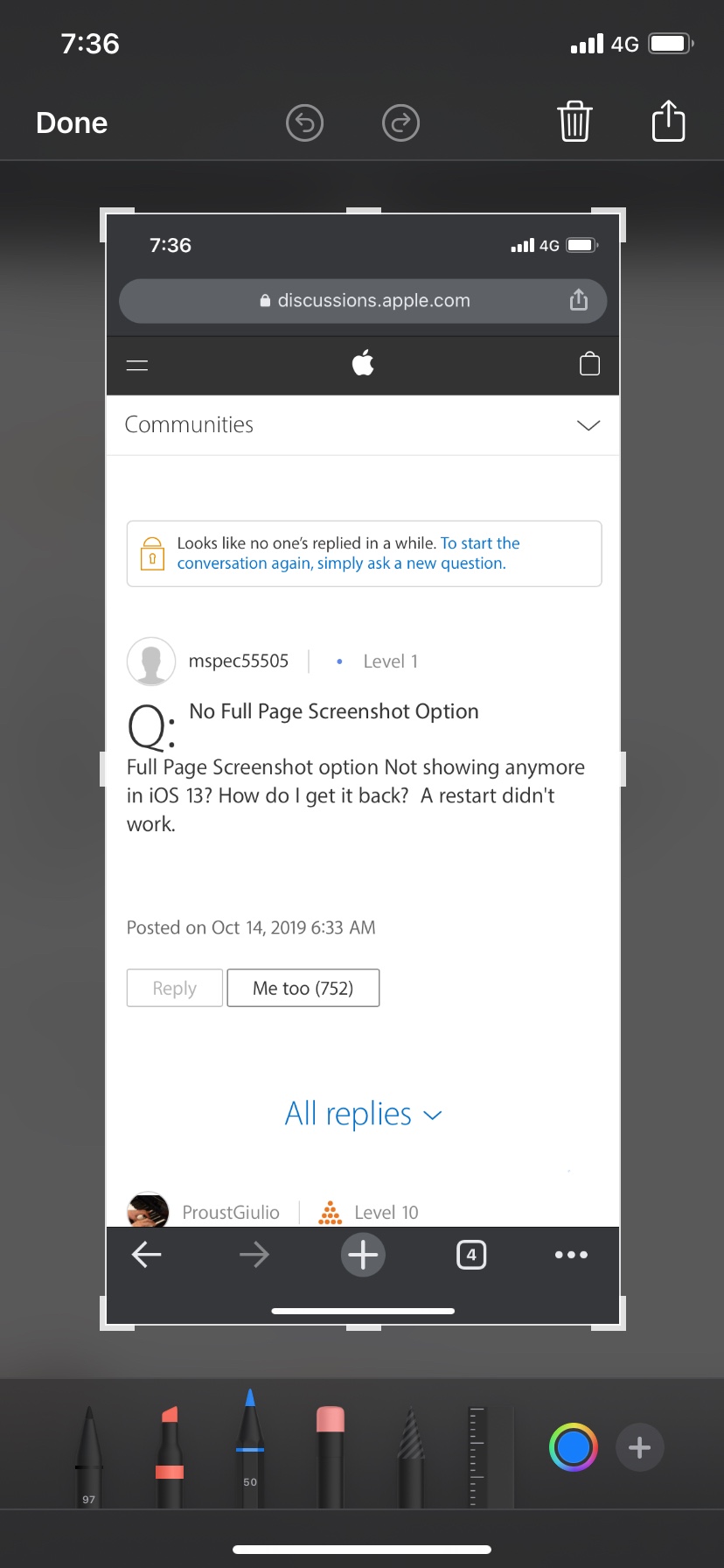 how to take full screen shots of web page… Apple Community