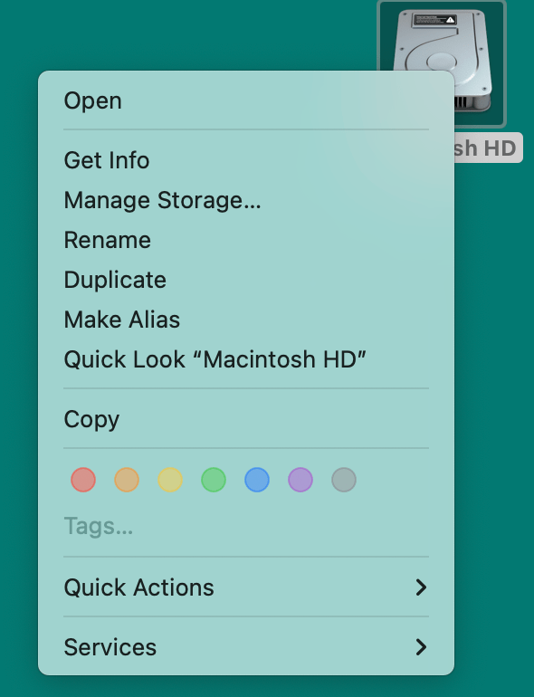 Macintosh HD Icon on the Desktop Apple Community