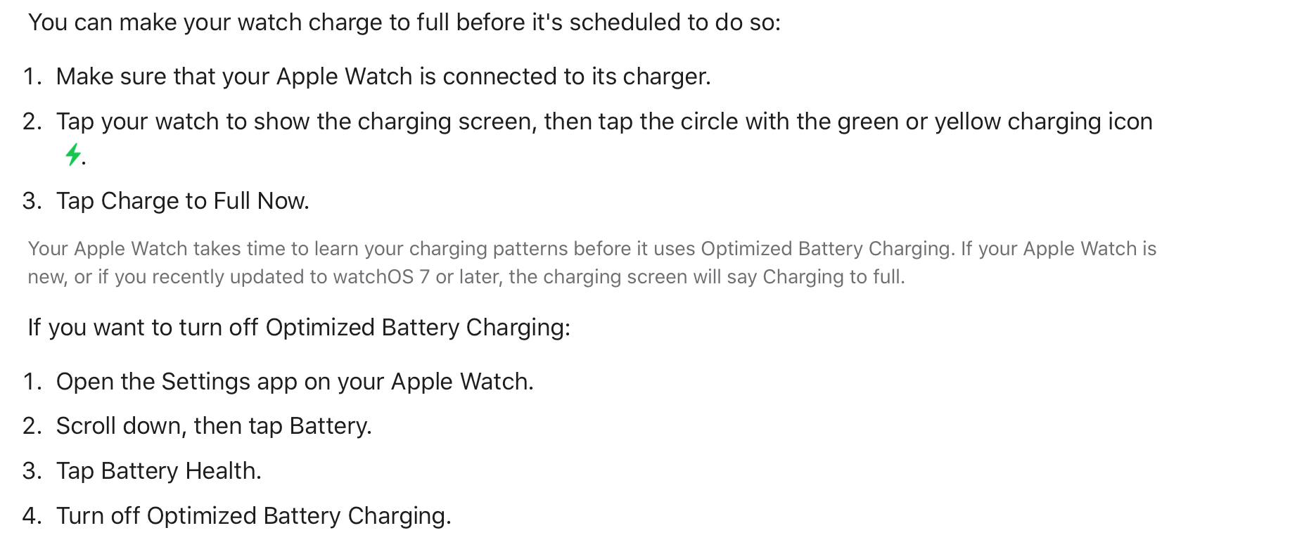 Apple Watch stops charging before it’s 10… Apple Community
