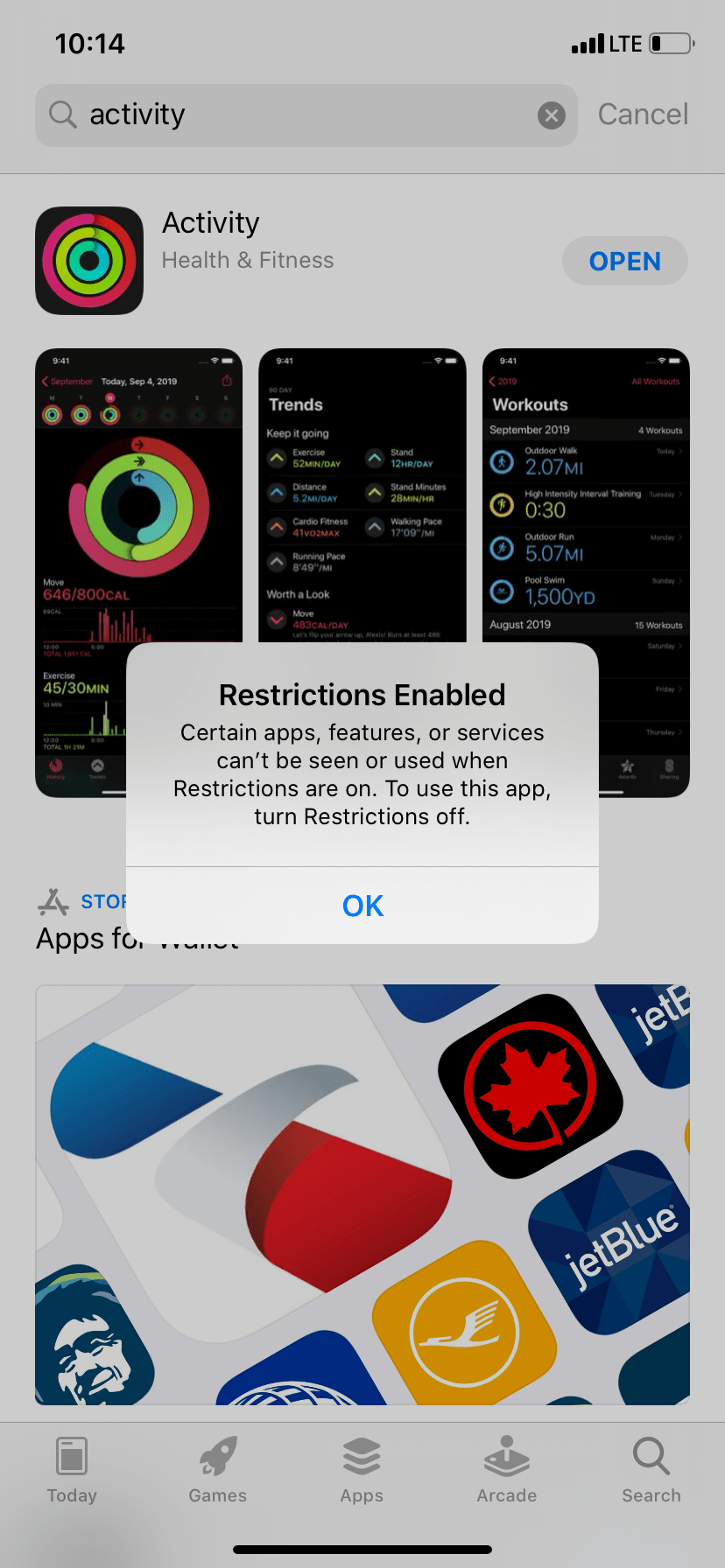 Can't open Activity app in iPhone Apple Community
