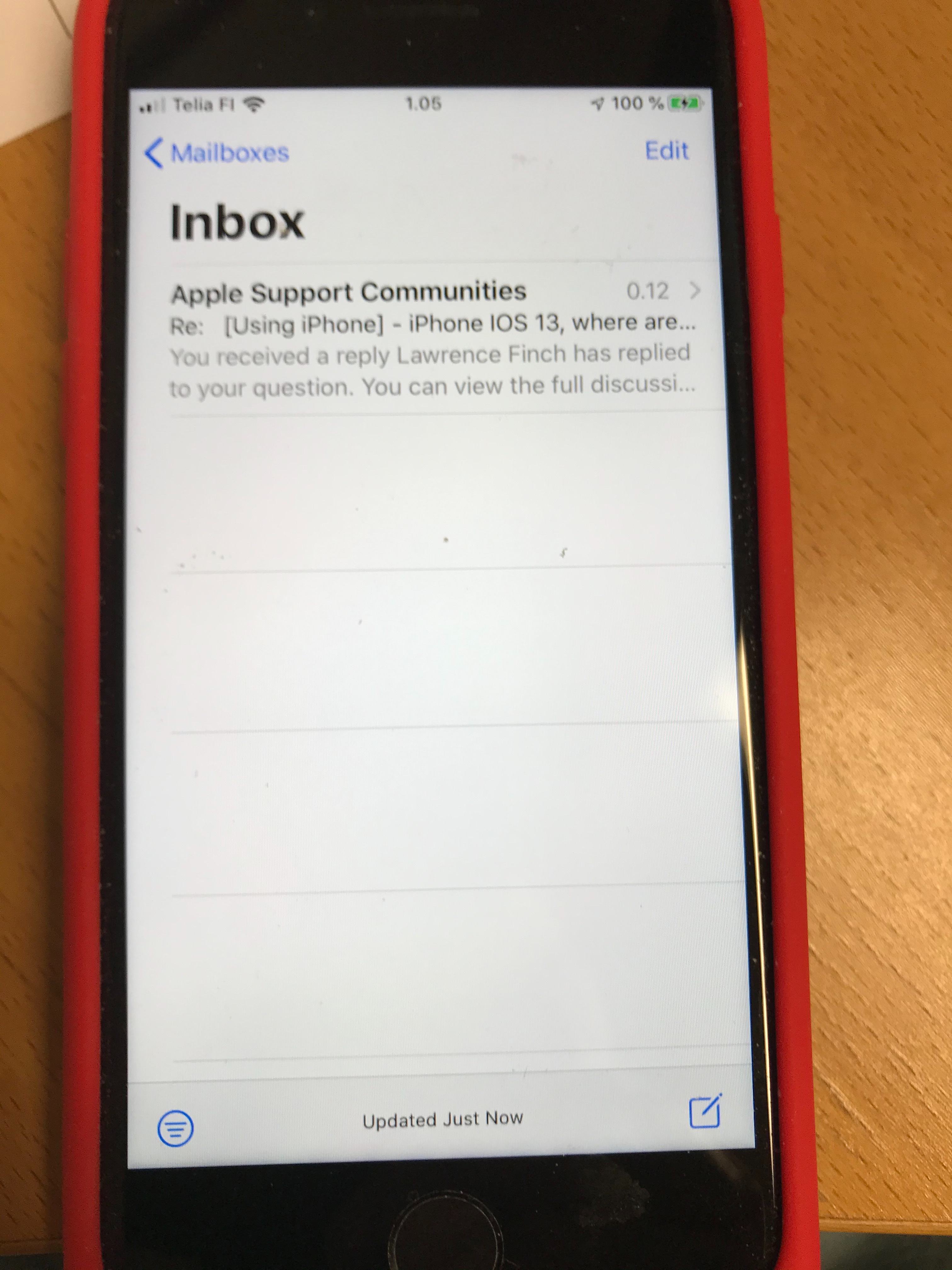 iPhone IOS 13, where are mailboxes (sent,… Apple Community