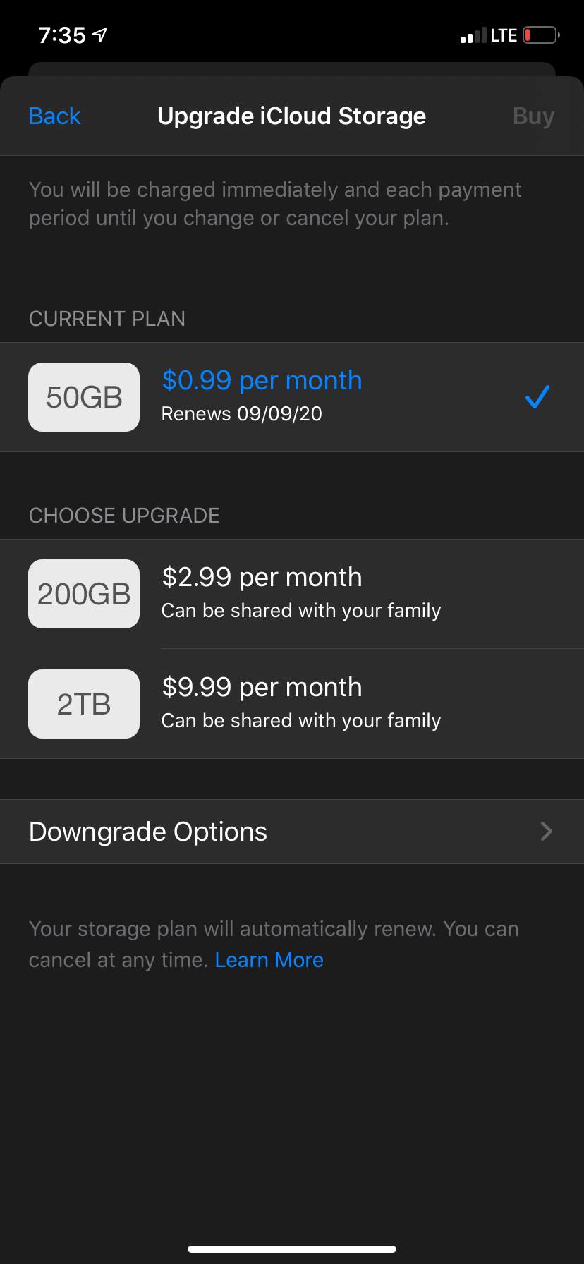 The iCloud tab only shows me the 50GB sto… Apple Community