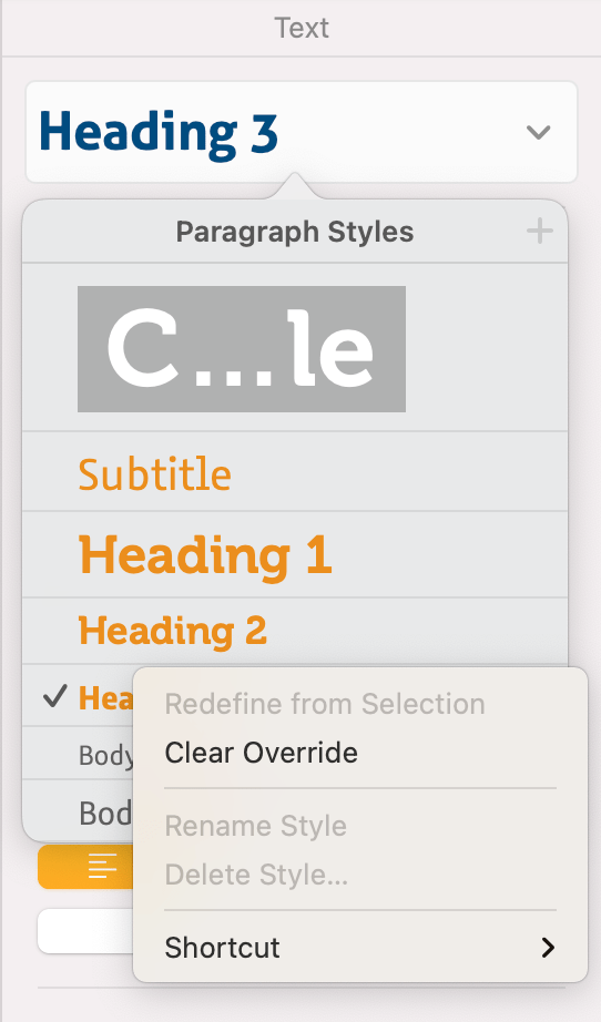 Paragraph styles not working Apple Community