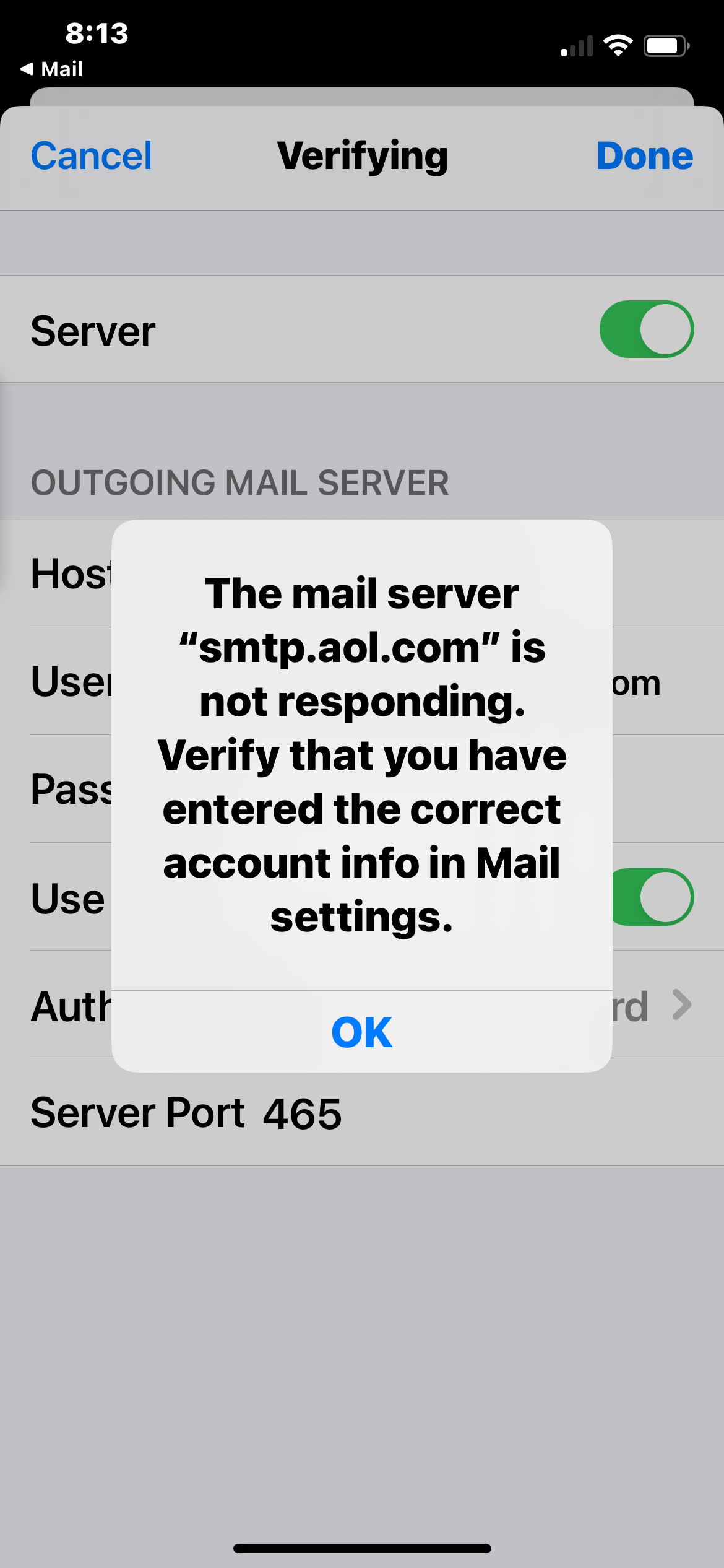 AOL email not working on my iPhone 12 Apple Community
