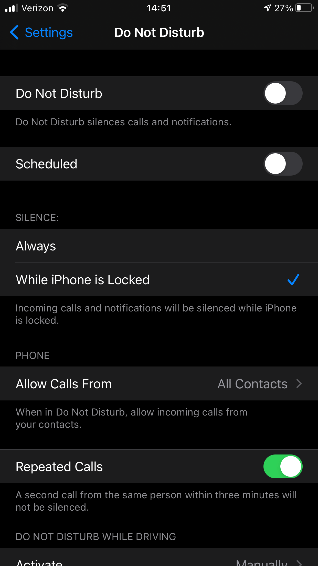 Why are calls silenced even when DND is o… Apple Community