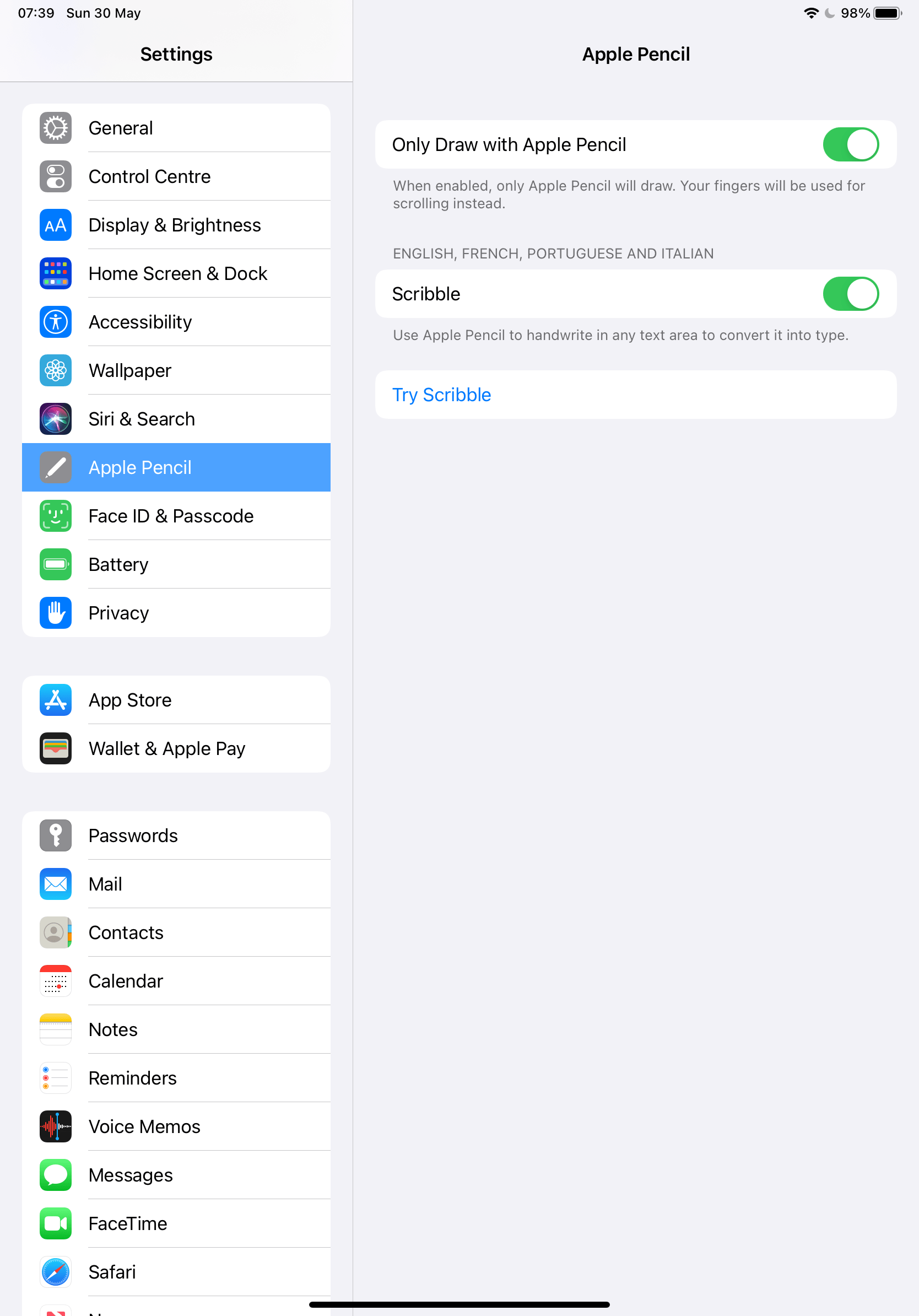 Apple Pencil double tap configuration gon… - Apple Community