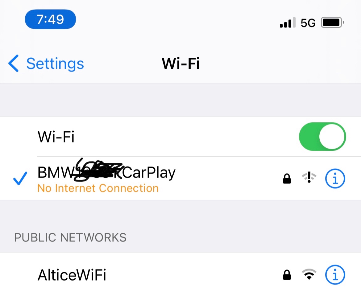 BMW CarPlay "No Connection" when… Apple Community