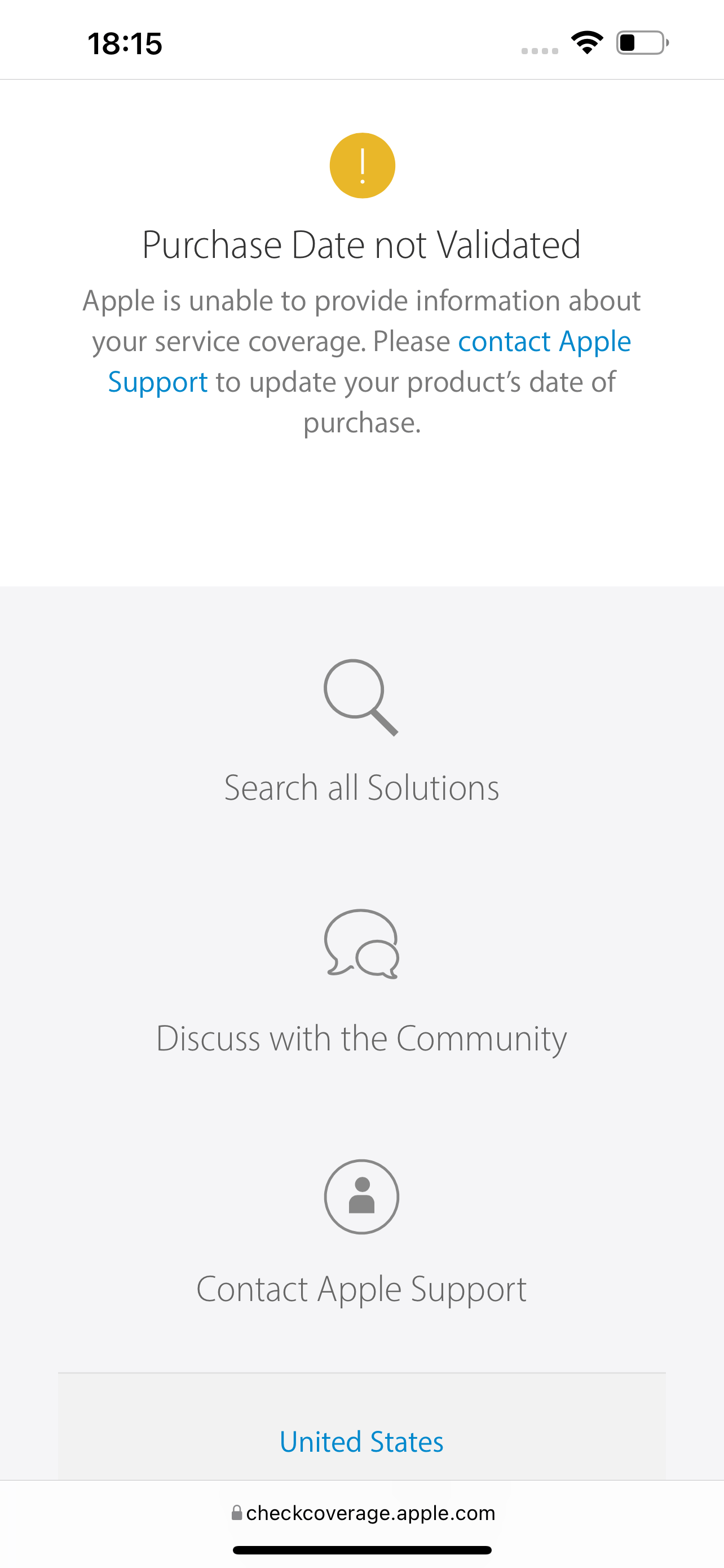 Coverage expired Apple Community