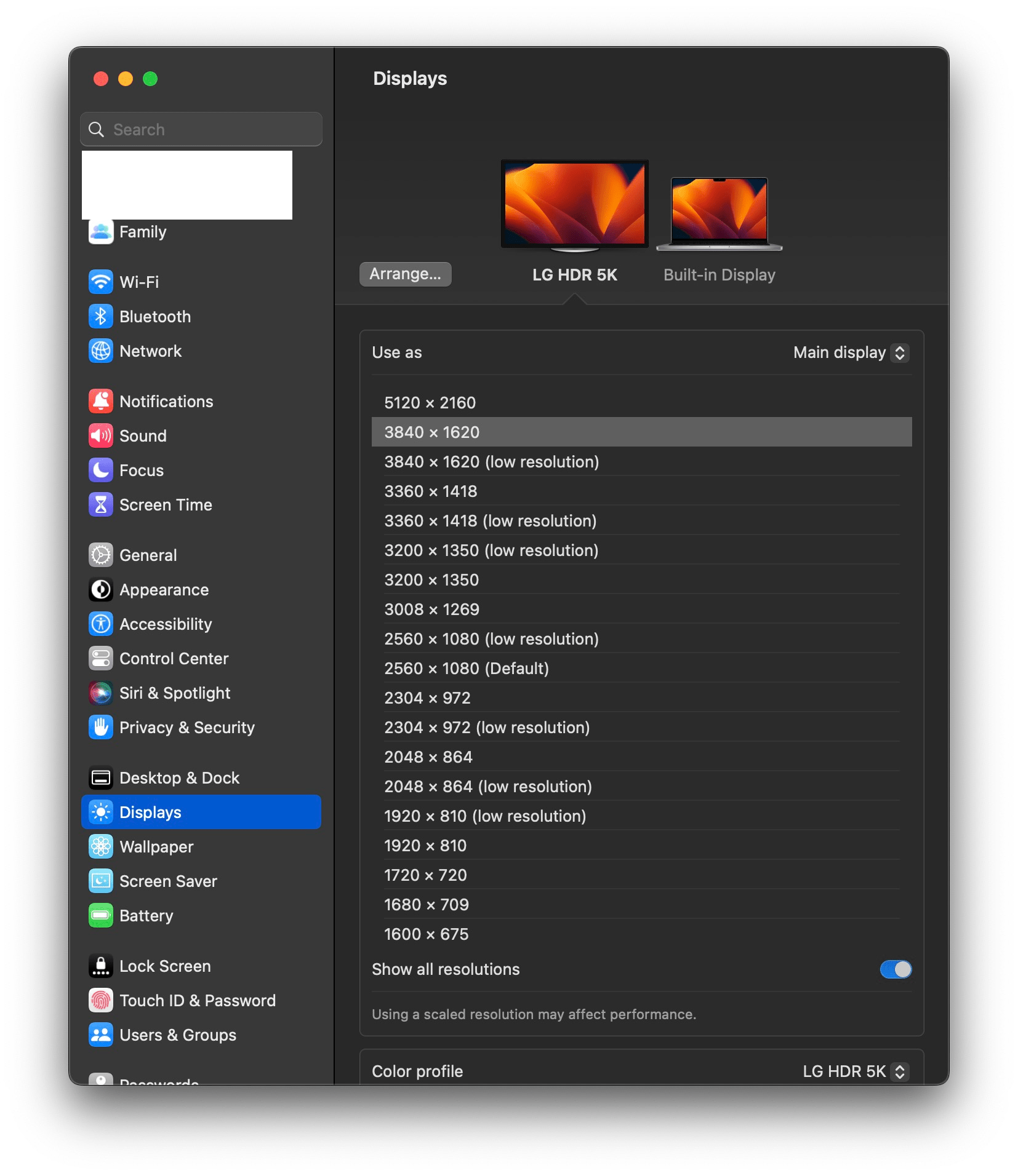 External Monitor 5120 x 2160 resolutio… Apple Community